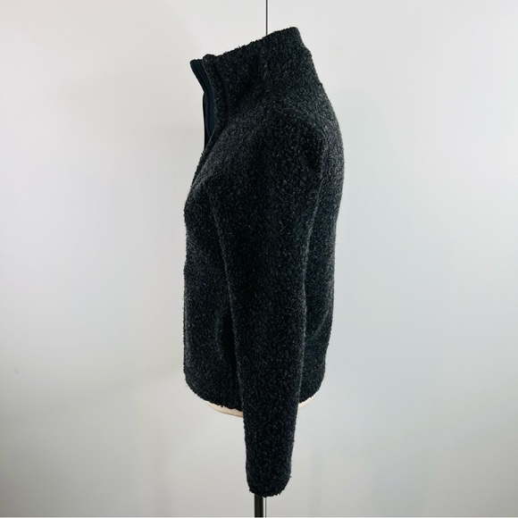 Nau Randygoat Black Charcoal Shearling Zip-Up Jacket - Picture 7 of 12